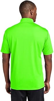 Camisa polo masculina Sport-Tek PosiCharge RacerMesh, Verde neon